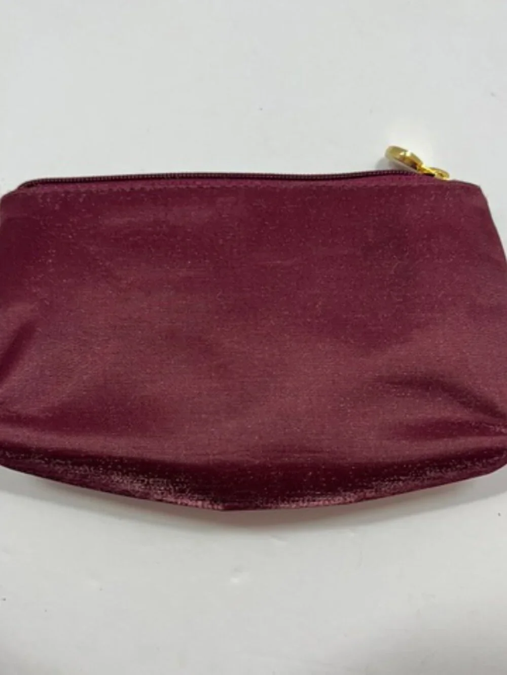 Allegro Pacific Cosmetics Bag in Burgandy EUC